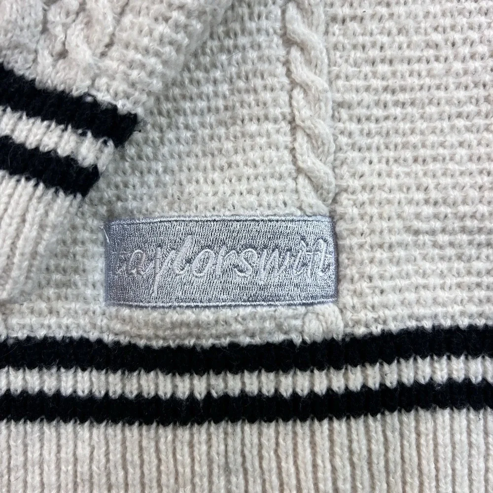 Taylor Swift Folklore 2020 The Cardigan Sweater Cable Knit Stars Beige MD/LG